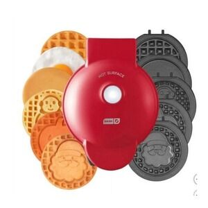 Dash Multi-Plate Mini Waffle Maker With 7 Interchangeable Plates